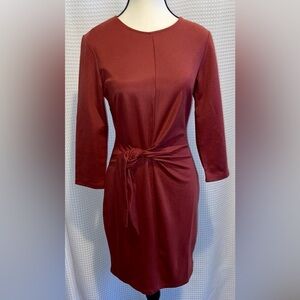 Women’s Dynamite knot front dark red bodycon mini‎ dress size small NWT